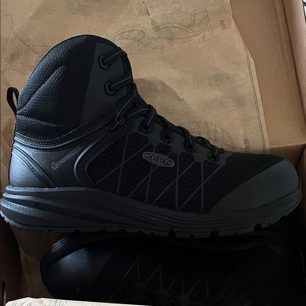 Keen Vista Energy Mid Waterproof Work Shoe - Black